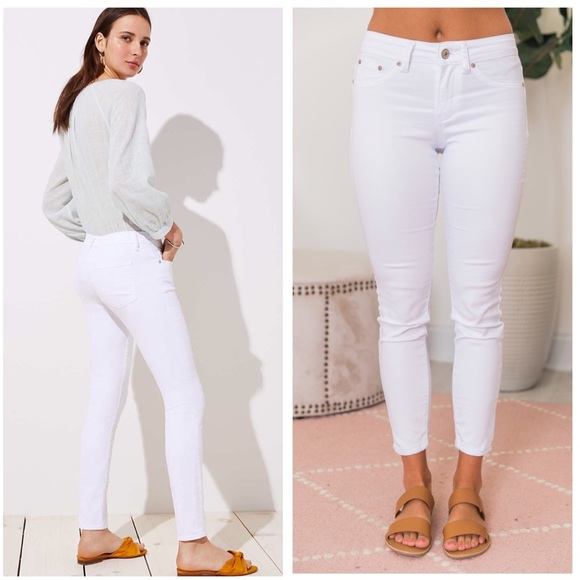 VANNA-5-Pocket Skinny Jeans- White - Picture 4 of 4